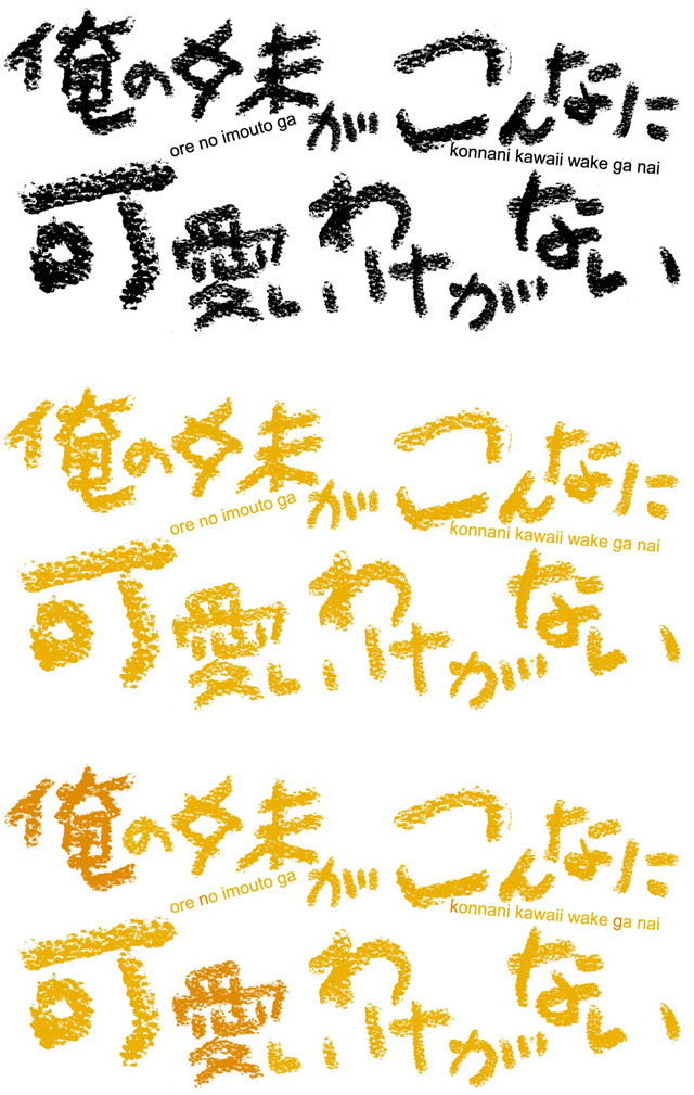 アスキー・メディアワークス いけださくら/伏見つかさ/かんざきひろ「俺の妹がこんなに可愛いわけがない」漫画版ロゴ