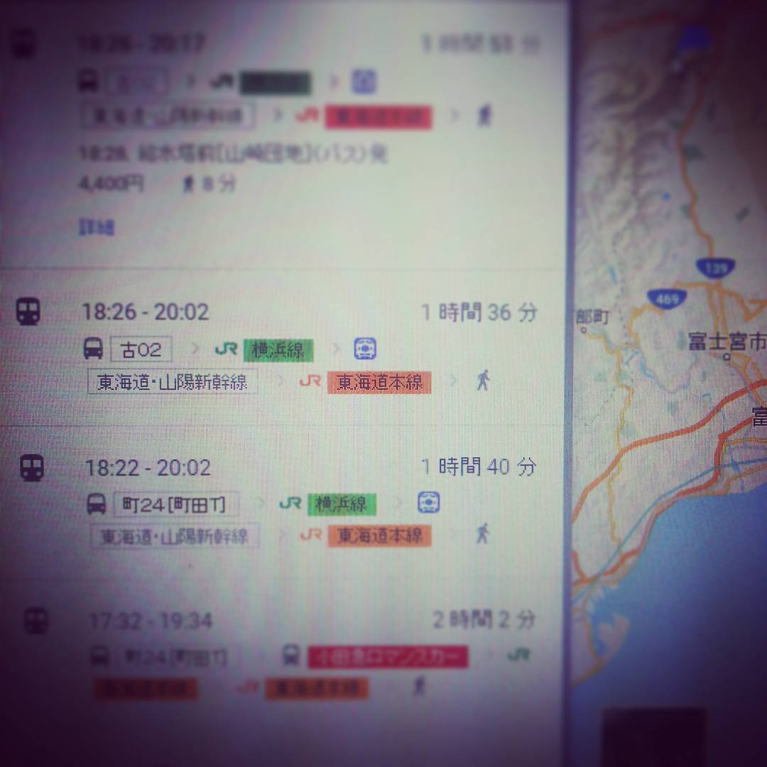 明日の沼津のはるこんまでの経路