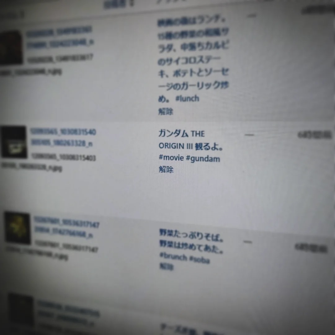 9年前のInstagram画像が大量に登録