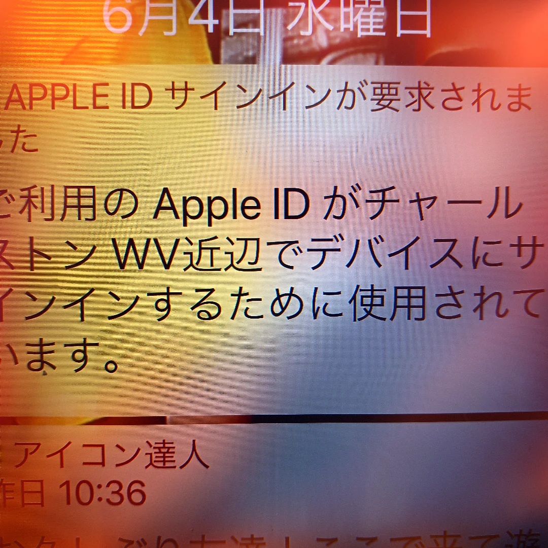 iPadさん、今日はチャールストンからログイン仕掛けられる