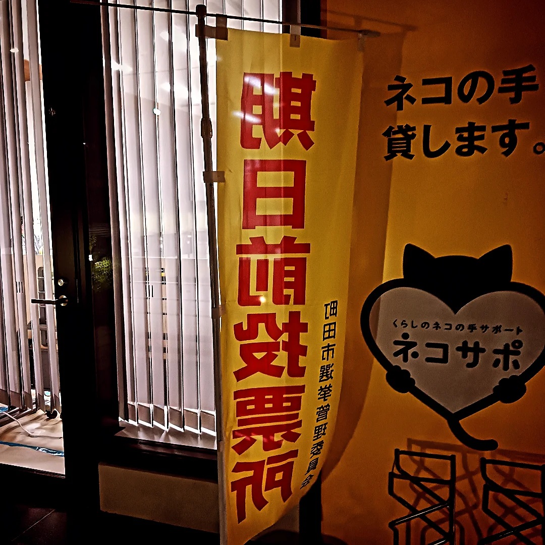 参議院選挙期日前投票しました！