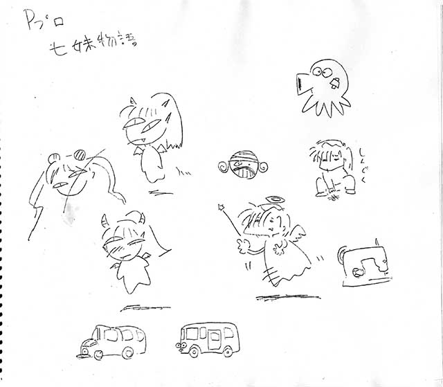 re-Birth FACTORY「七妹物語」参考スケッチ