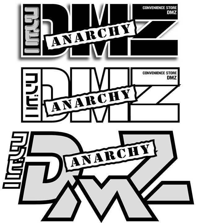 少年画報社 竿尾悟「コンビニDMZ ANARCHY」ロゴ